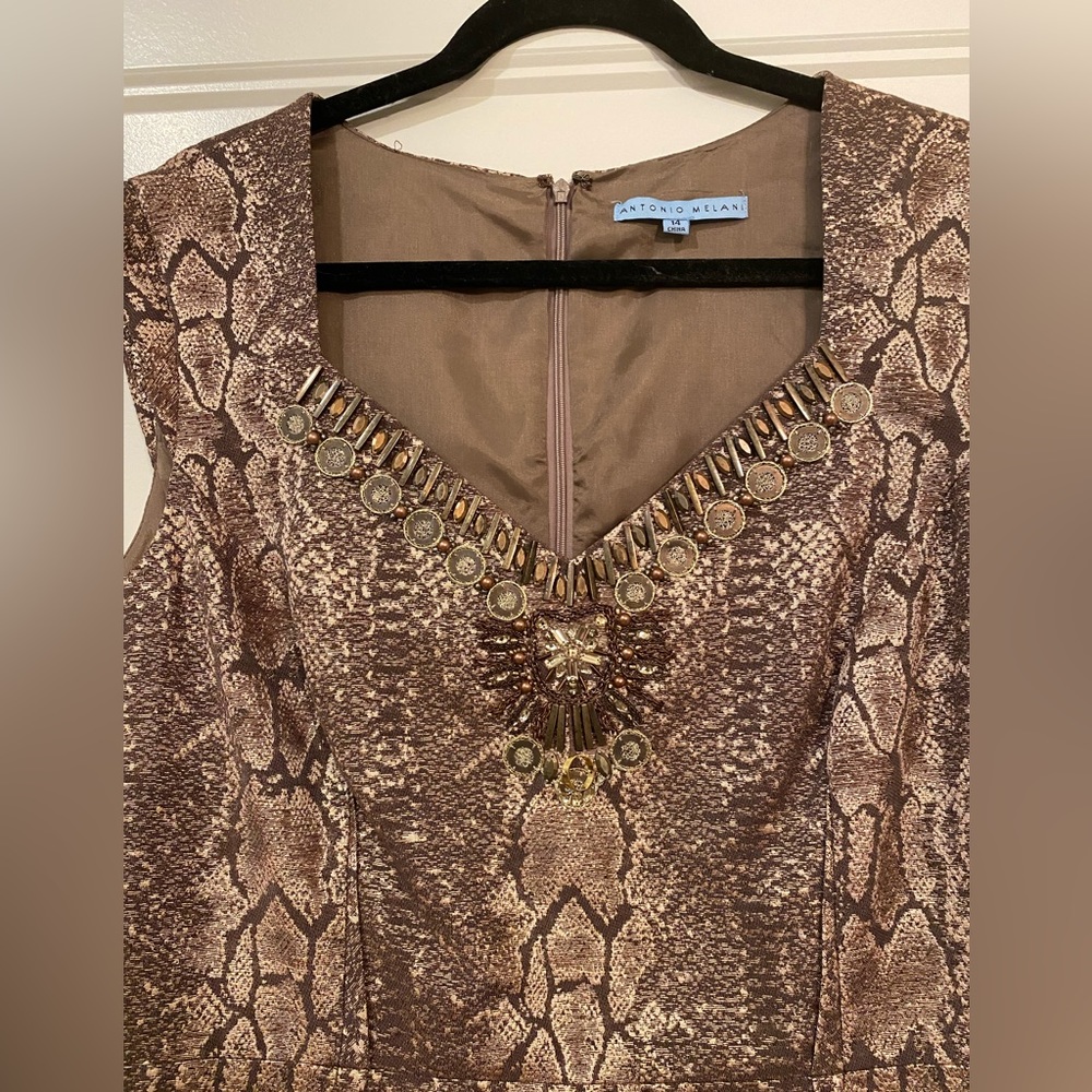Antonio melani snake skin dress
